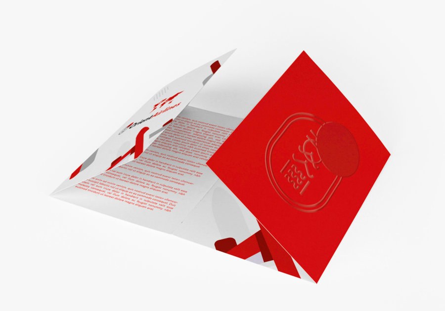 Folletos con pliegue cartera — vista 3