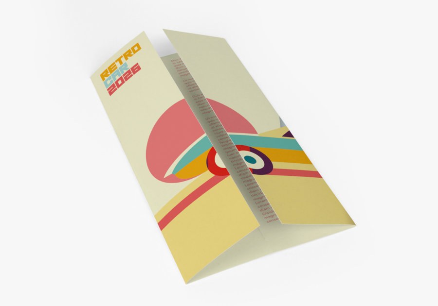 Folletos con pliegue cartera — vista 4