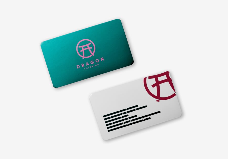 Tarjetas de invitación con cantos redondeados