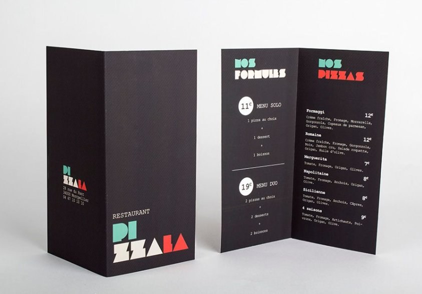 Tarjetas de invitación dobles plegadas