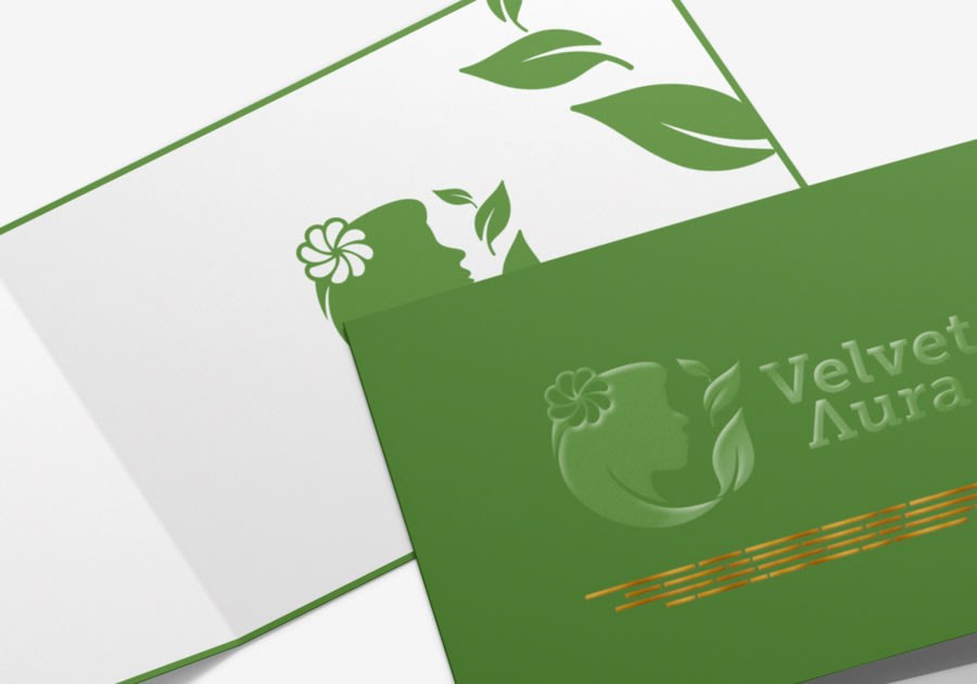 Tarjetas de invitación dobles plegadas — vista 3