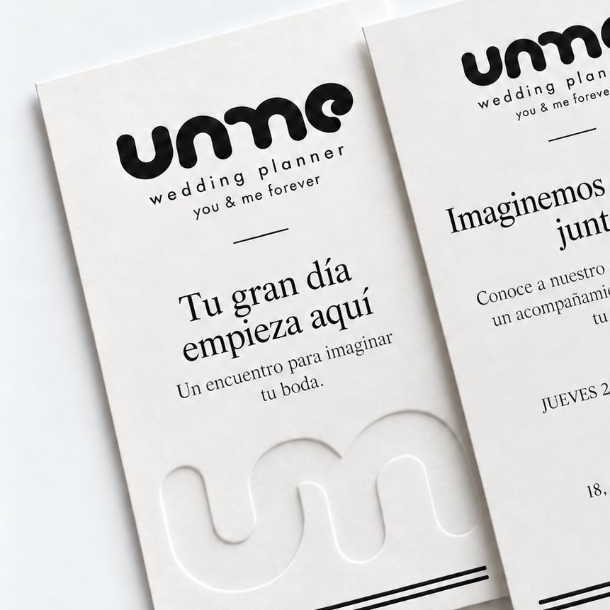 Tarjetas de invitación letterpress — vista 1