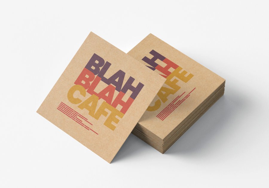 Tarjetas de invitación en papel kraft