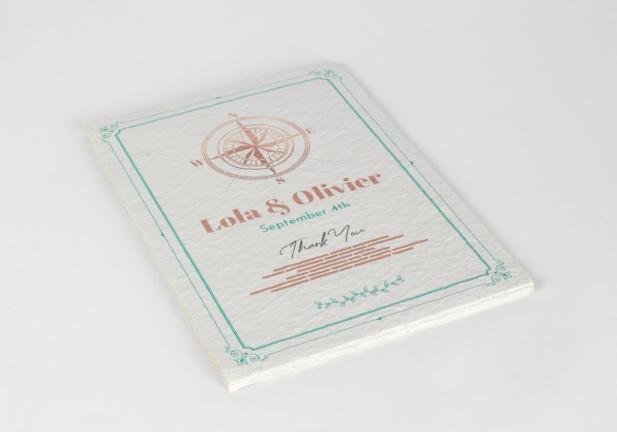 Tarjetas de invitación en papel con semillas — vista 3