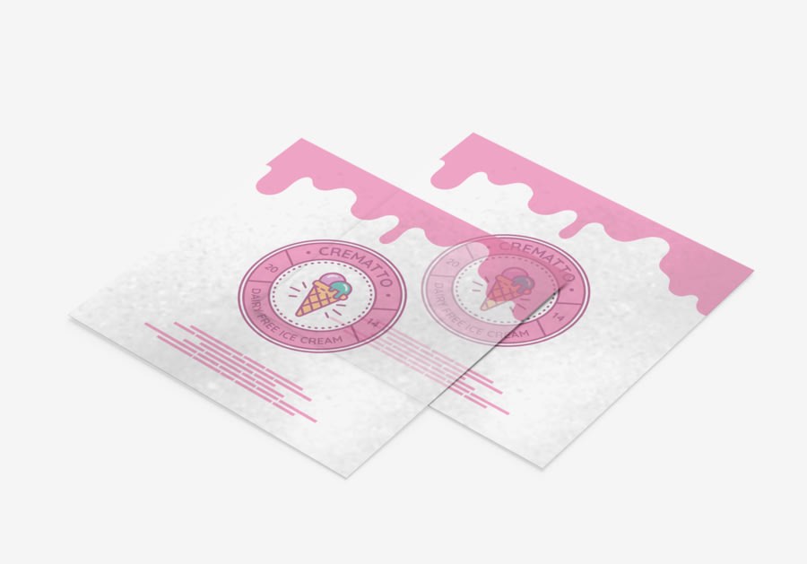 Tarjetas de invitación en papeles especiales — vista 2