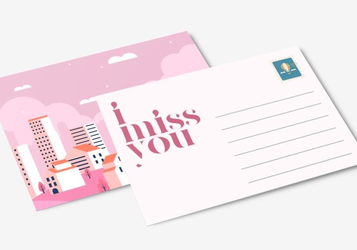 Tarjetas postales en papel clásico — vista 3