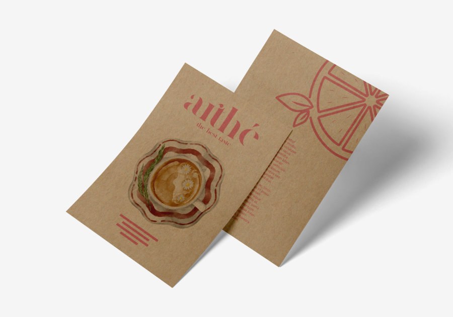 Tarjetas postales en papel kraft