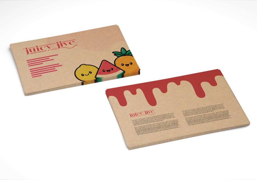 Tarjetas postales en papel kraft — vista 2
