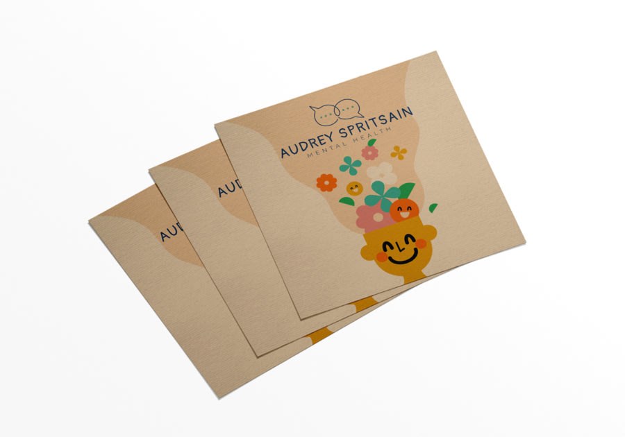 Tarjetas postales en papeles texturados — vista 3