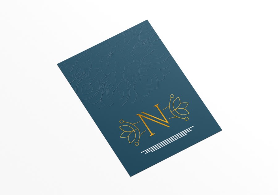 Tarjetas postales con stamping y barniz 3D — vista 4