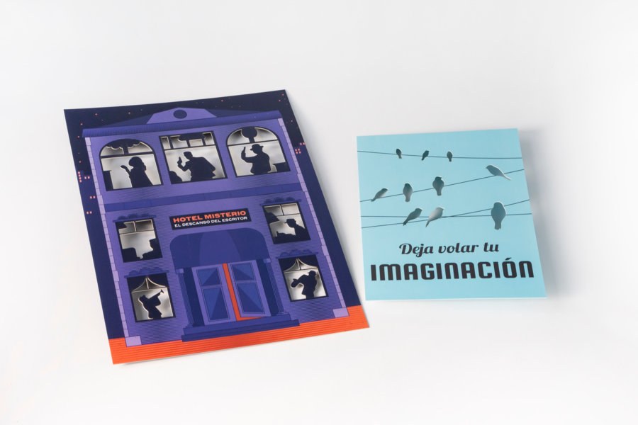 Tarjetas postales con troquelado láser — vista 2