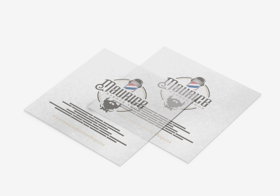 Tarjetas de visita cuadradas — vista 4