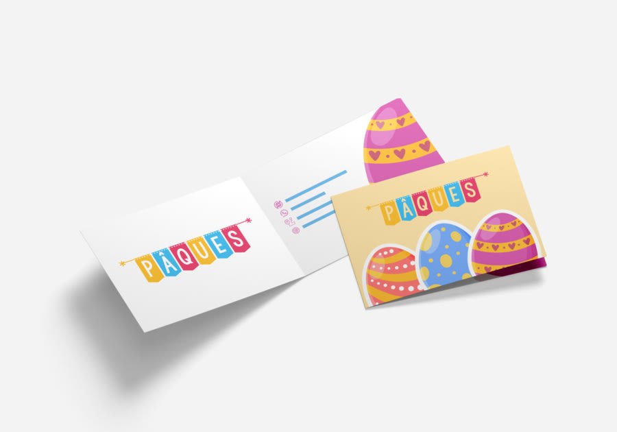 Tarjetas de visita dobles plegadas — vista 6