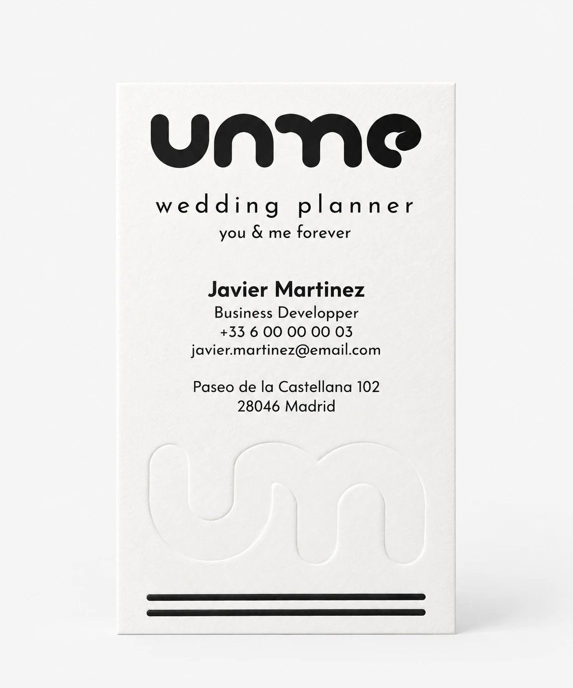 Tarjetas de visita letterpress — vista 2