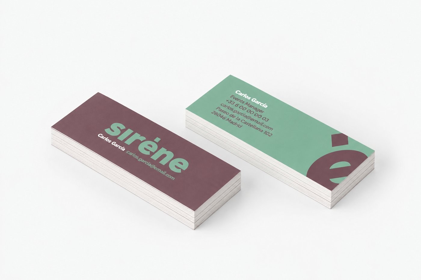Tarjetas de visita mini — vista 3