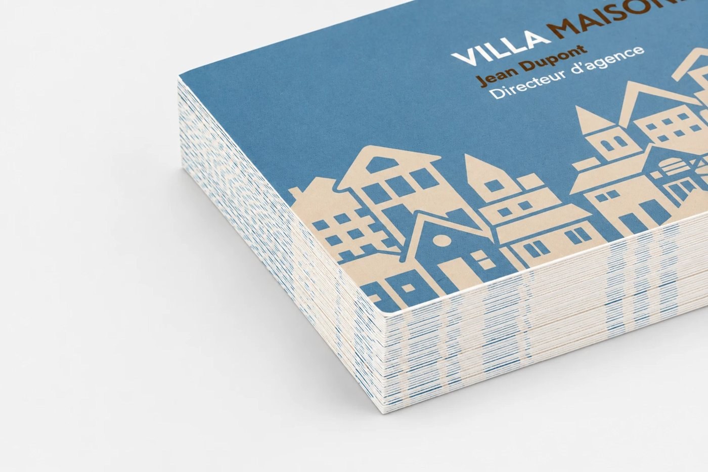 Tarjetas de visita en papel clásico — vista 1