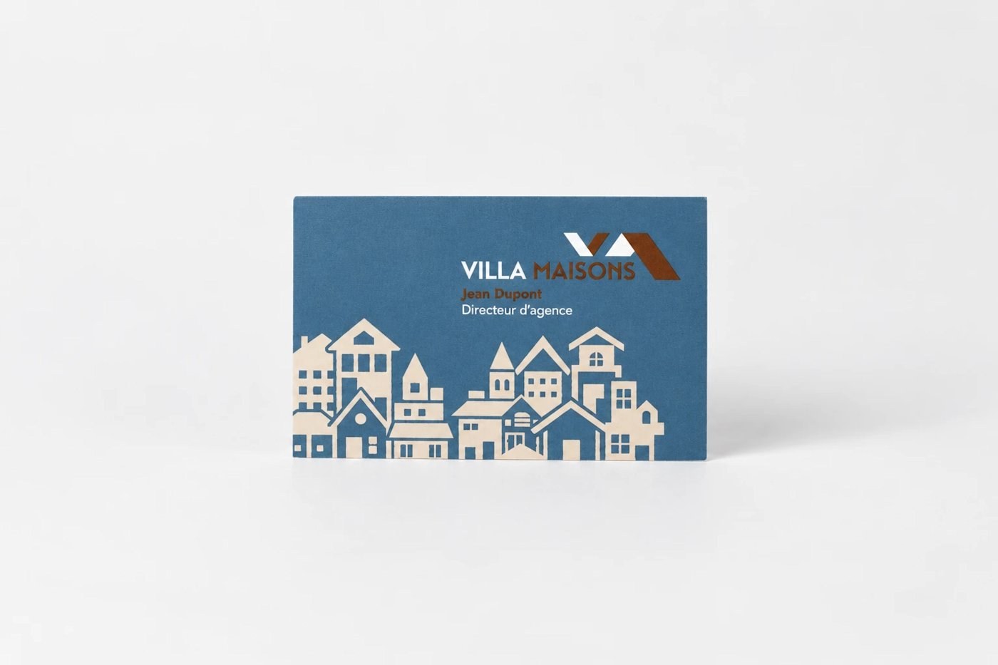 Tarjetas de visita en papel clásico — vista 2
