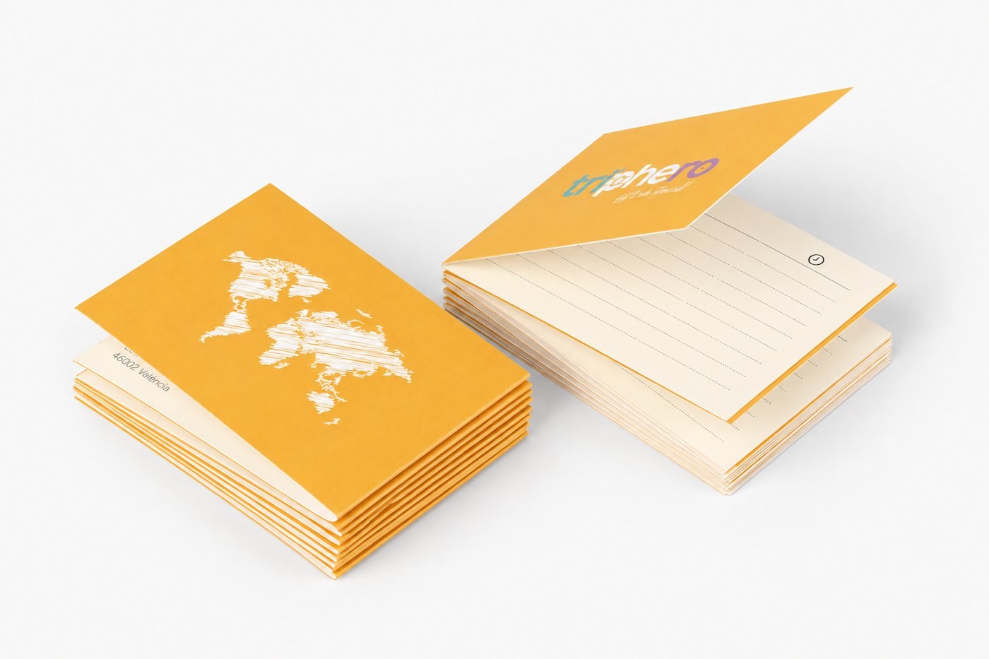 Tarjetas de visita en papel clásico — vista 4