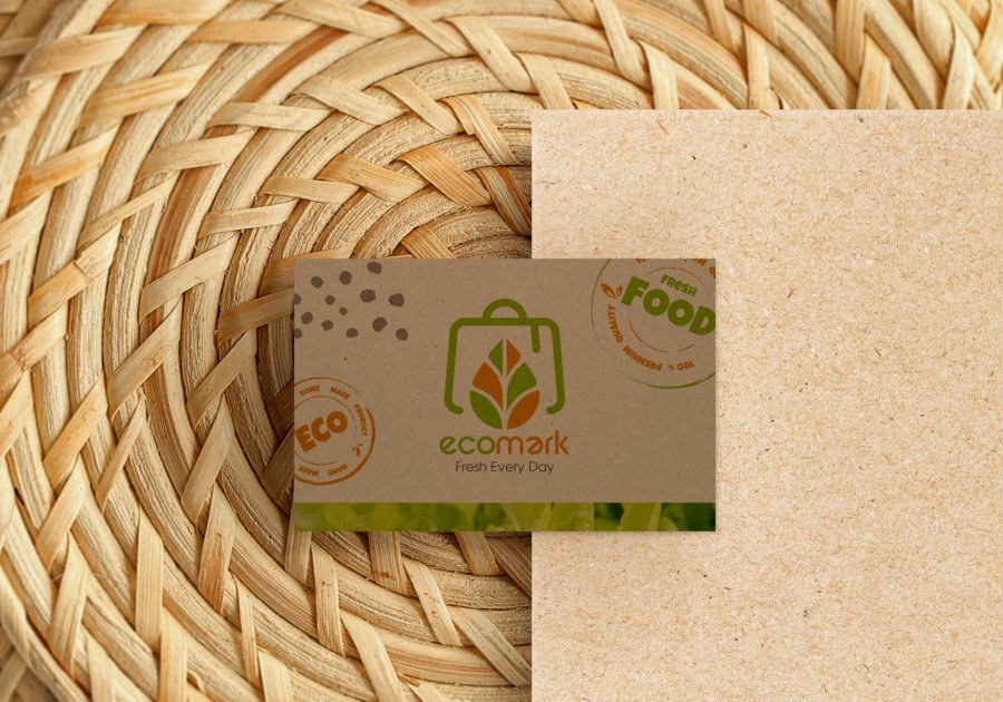 Tarjetas de visita en papel kraft — vista 5