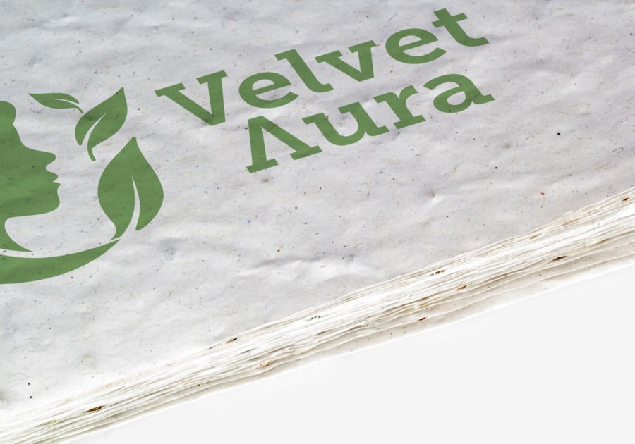 Tarjetas de visita en papel con semillas — vista 5