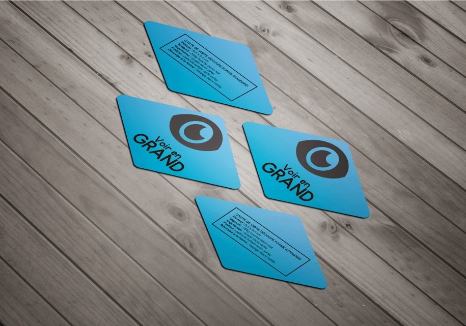 Tarjetas de visita con troquelado láser — vista 5