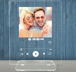 Placa Spotify en metacrilato vista en perspectiva del producto — vista 3