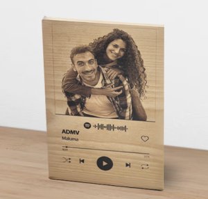 Placa Spotify en metacrilato vista en perspectiva del producto — vista 4