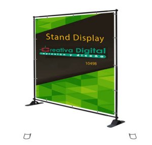 Banner extensible y ajustable de aluminio con lona impresa