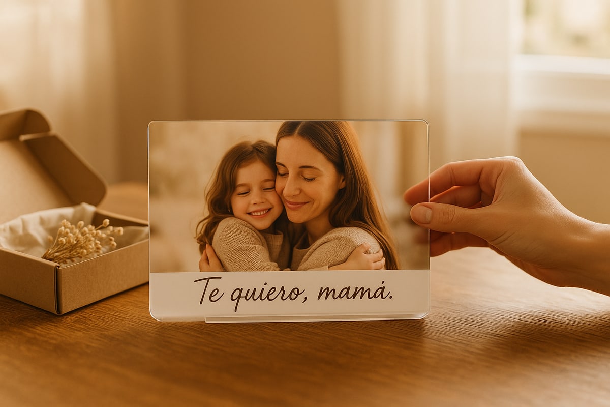 Recuerdo Vivo, placa de metacrilato con foto y código QR — vista 5