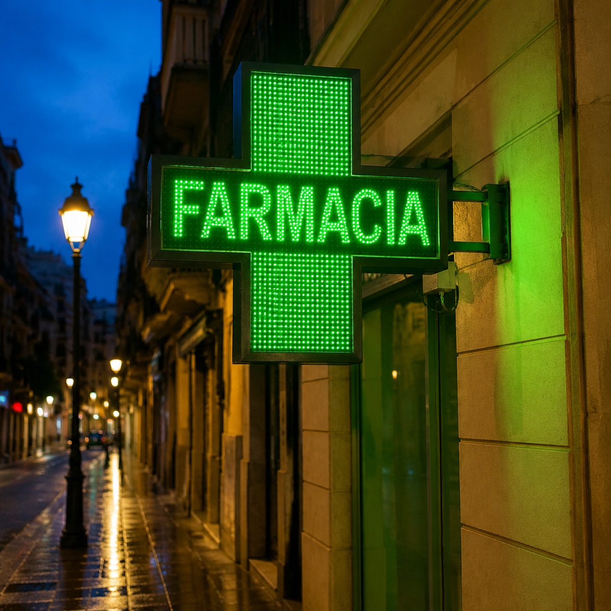 Banderola luminosa Cruz Farmacia — vista 2