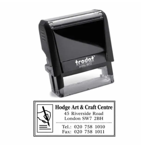 Sello automático rectangular Trodat Printy personalizado