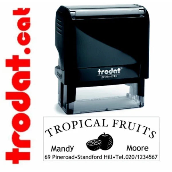 Sello automático rectangular Trodat Printy personalizado — vista 6