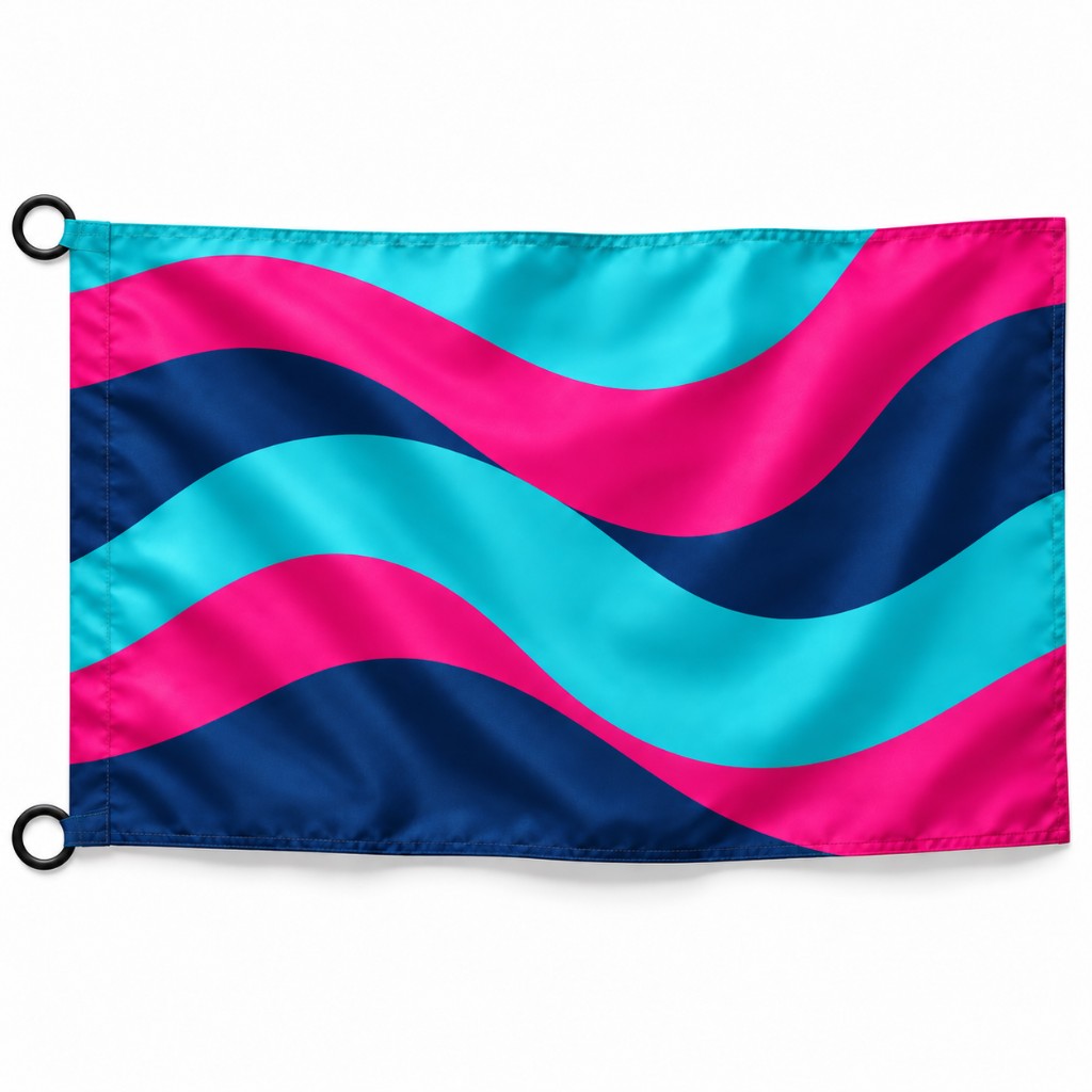 Bandera con anillas — vista 1
