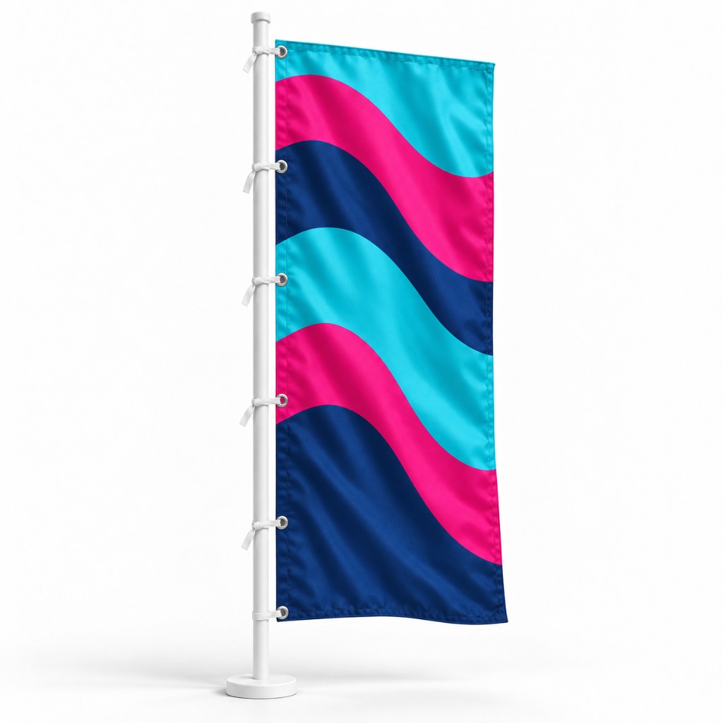 Bandera con cintas sin vaina — vista 1