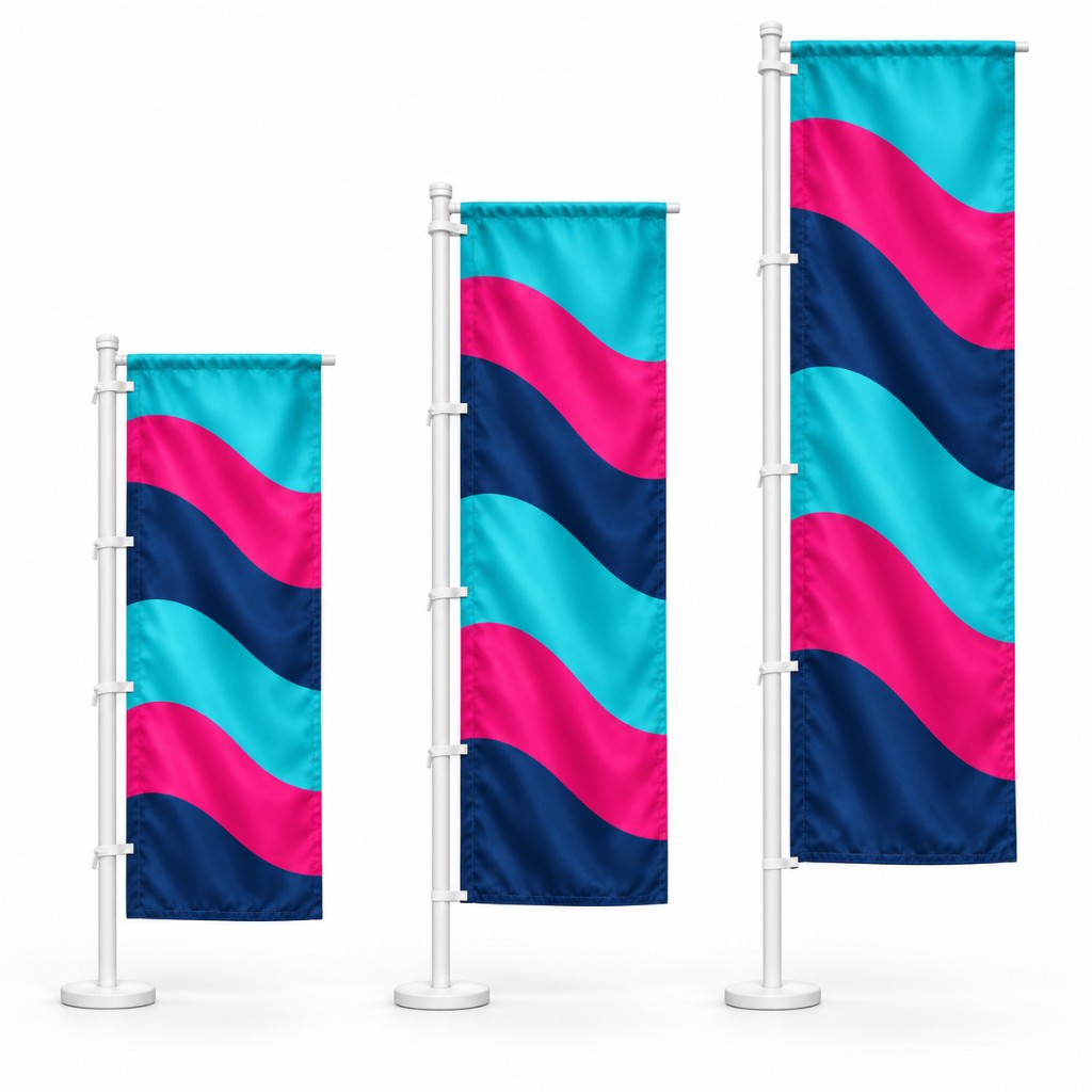 Bandera con cintas y vaina