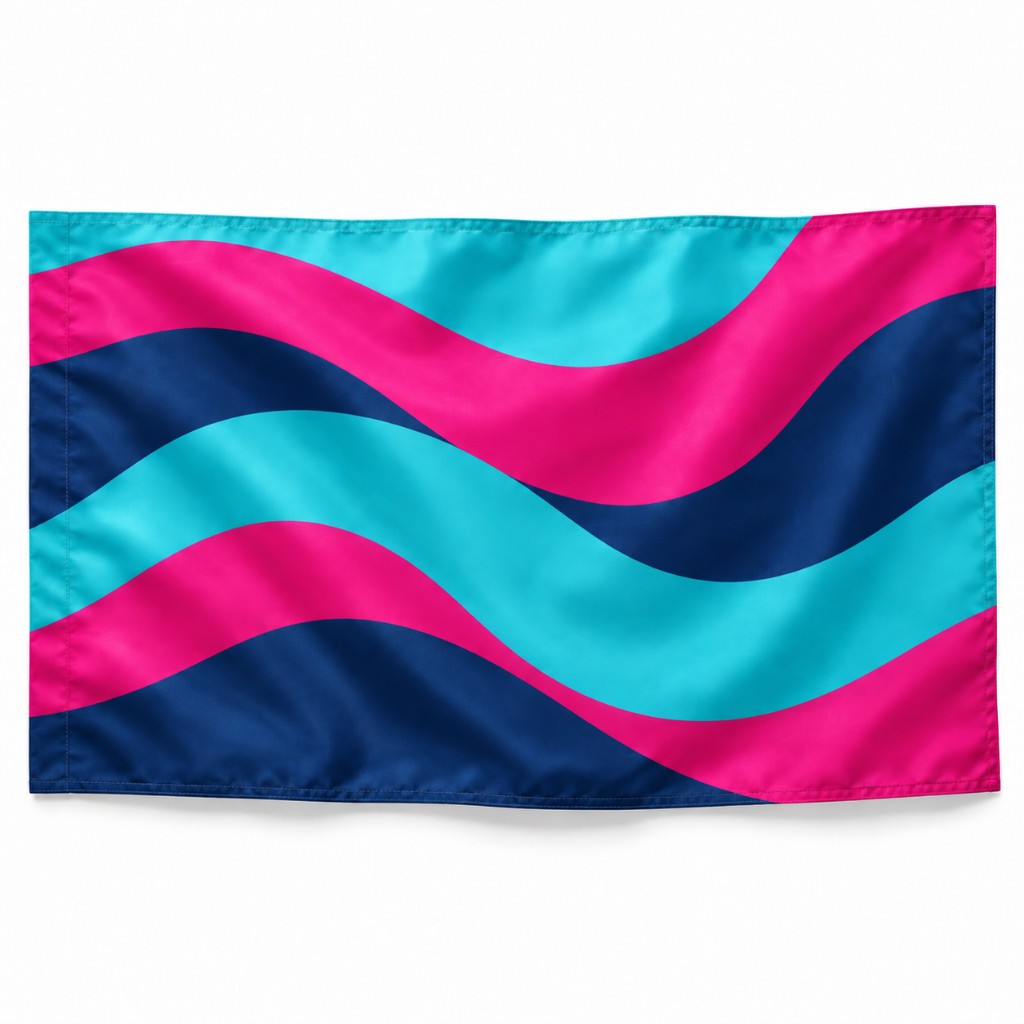 Bandera cosida alrededor