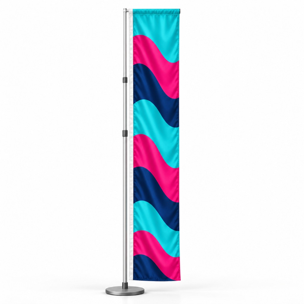 Bandera con vaina para mástil telescópico — vista 1