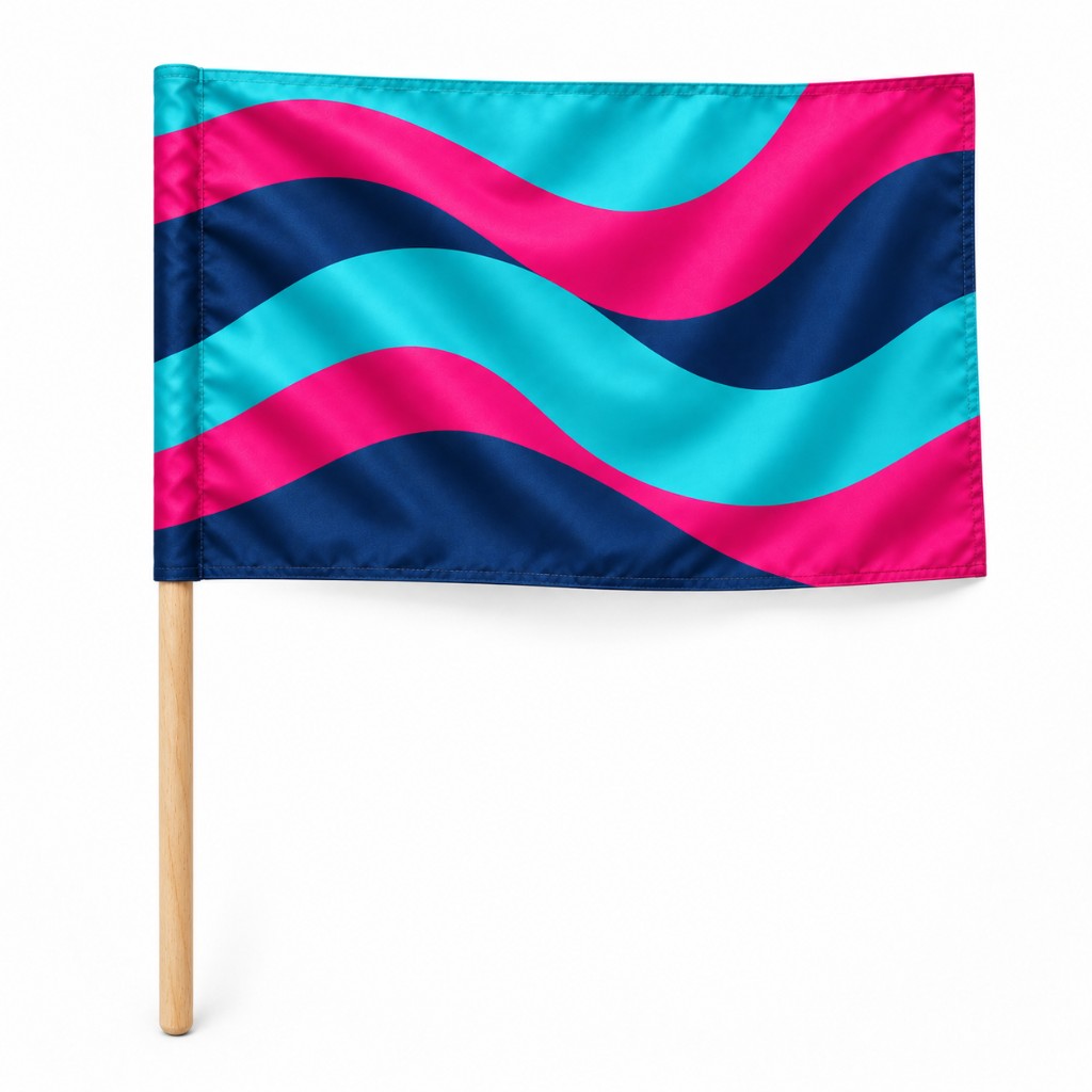 Bandera con vaina cerrada para palo