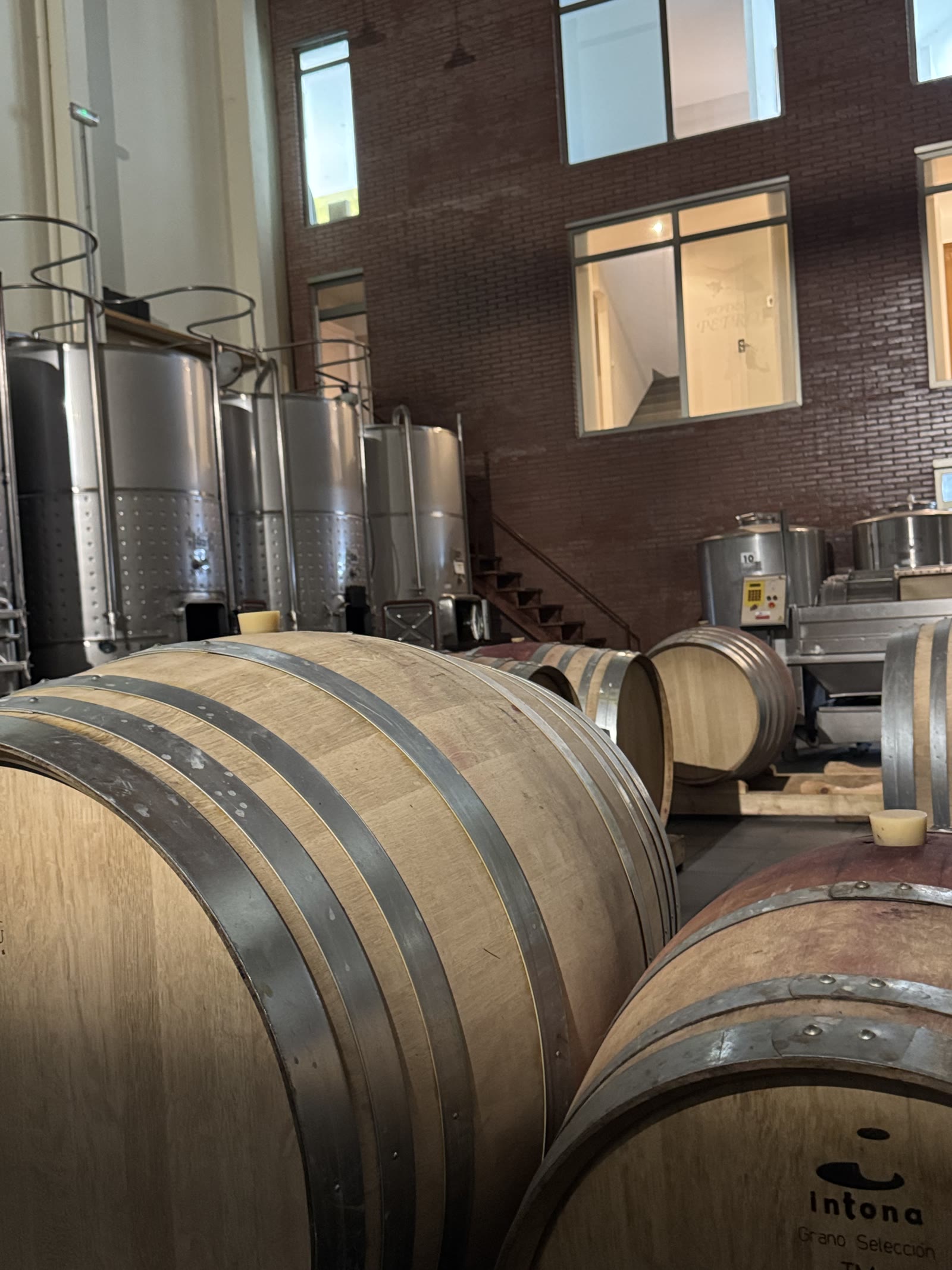 Barricas en Bodegas Petrón
